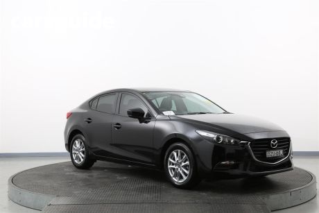 Black 2018 Mazda 3 Sedan NEO Sport