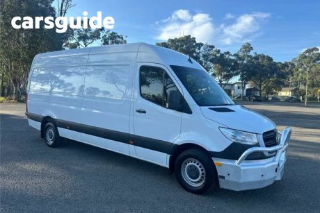 White 2018 Mercedes-Benz Sprinter Commercial 416CDI High Roof LWB 7G-Tronic