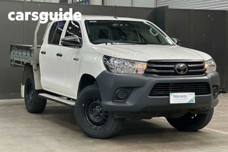 White 2019 Toyota Hilux Double Cab Pick Up Workmate HI-Rider