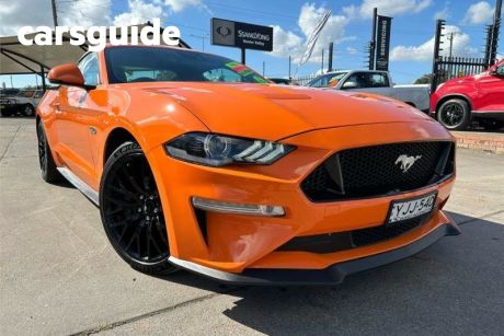 Orange 2019 Ford Mustang Fastback GT 5.0 V8