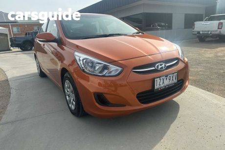 Orange 2017 Hyundai Accent Sedan Active