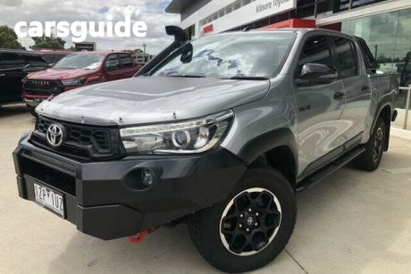 Silver 2018 Toyota Hilux Ute Tray 4X4 RUGGED X 2.8L T DIESEL AUTOMATIC DOUBLE CAB