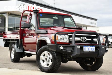 Red 2021 Toyota Landcruiser 70 Series Cab Chassis GXL