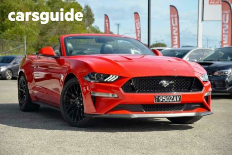 Red 2019 Ford Mustang Convertible GT 5.0 V8