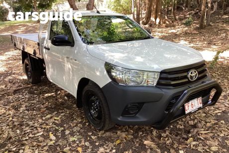 White 2019 Toyota Hilux Cab Chassis Workmate