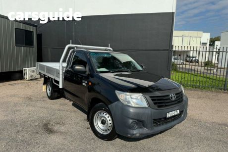 Black 2014 Toyota Hilux Cab Chassis Workmate