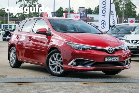 Red 2016 Toyota Corolla Hatchback Ascent Sport
