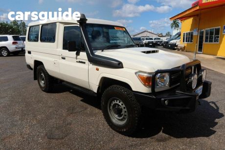 White 2018 Toyota Landcruiser Troop Carrier Workmate (4X4) 2 Seat