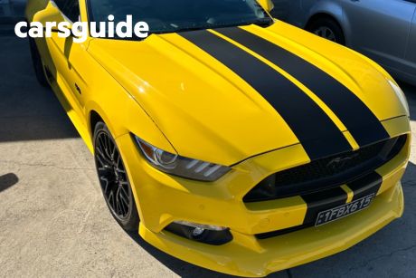 Yellow 2017 Ford Mustang Convertible GT 5.0 V8