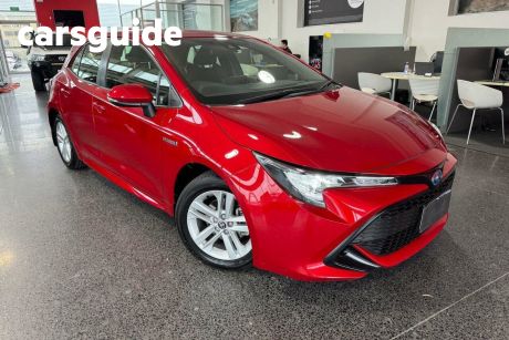Red 2019 Toyota Corolla Hatchback Ascent Sport (hybrid)