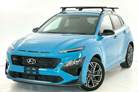 Blue 2022 Hyundai Kona Wagon N Line (awd)