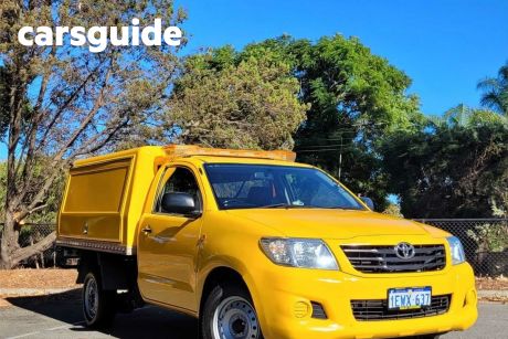 Yellow 2015 Toyota Hilux Cab Chassis Workmate