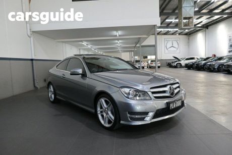 Silver 2012 Mercedes-Benz C350 Coupe BE