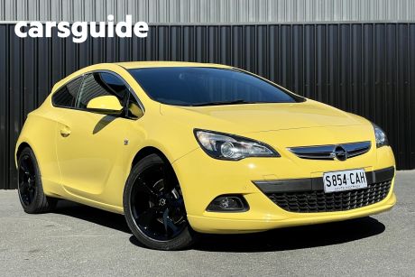 Yellow 2012 Opel Astra Coupe GTC 1.6 Sport