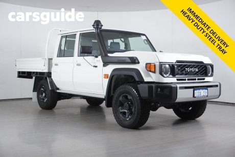 White 2024 Toyota Landcruiser 70 Series Double Cab Chassis LC79 GXL