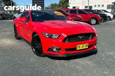 Red 2017 Ford Mustang Convertible GT 5.0 V8