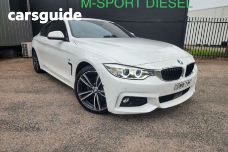 White 2016 BMW 420D Coupe Modern Line