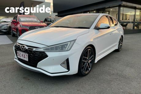 White 2018 Hyundai Elantra Sedan Sport Premium