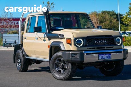Beige 2024 Toyota Landcruiser 70 Series Double Cab Chassis LC79 GXL