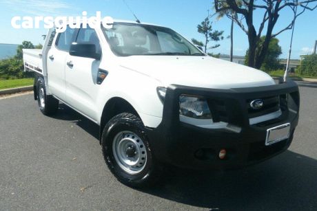 White 2013 Ford Ranger Dual Cab Chassis XL 3.2 (4X4)