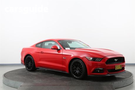 Red 2016 Ford Mustang Coupe Fastback GT 5.0 V8