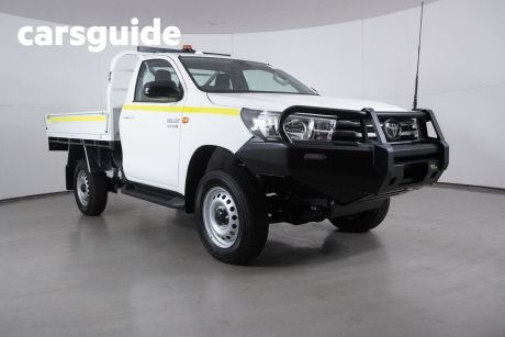 White 2024 Toyota Hilux Cab Chassis SR (4X4)