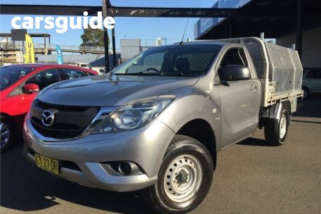Silver 2017 Mazda BT-50 Cab Chassis XT (4X2)