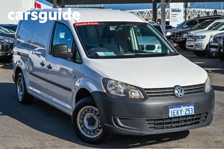 White 2013 Volkswagen Caddy Commercial TDI250 BlueMOTION