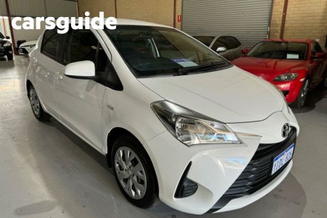 White 2017 Toyota Yaris Hatch Ascent NCP130R