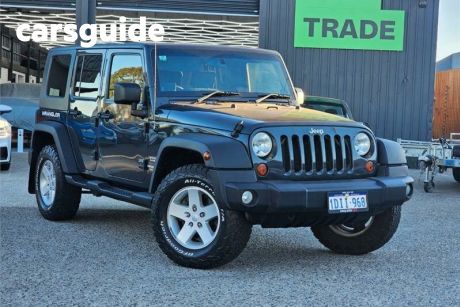 Grey 2010 Jeep Wrangler Softtop Unlimited Sport (4X4)