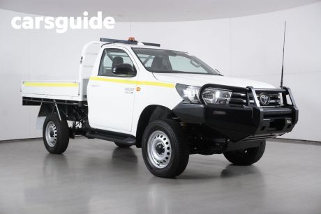 White 2024 Toyota Hilux Cab Chassis SR (4X4)