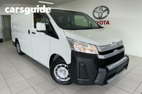 White 2020 Toyota HiAce Commercial (No Badge)