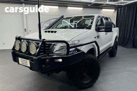 White 2011 Toyota Hilux Dual Cab Chassis SR (4X4)