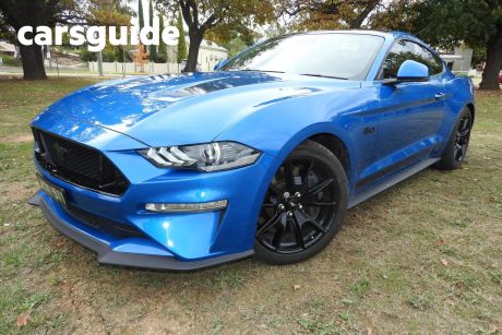 Blue 2019 Ford Mustang Fastback GT 5.0 V8