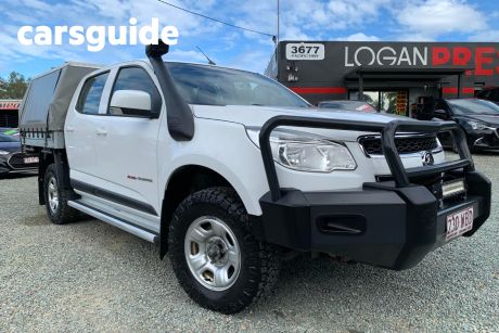 White 2015 Holden Colorado Crew Cab Chassis LS (4X4)