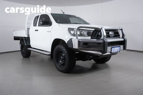 White 2020 Toyota Hilux X Cab Cab Chassis Workmate (4X4)