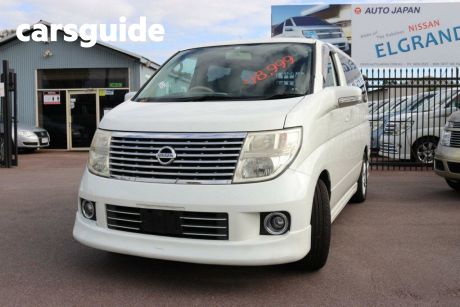 White 2006 Nissan Elgrand Commercial Luxury 8 Seater Automatic MPV