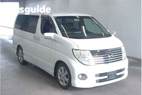 White 2007 Nissan Elgrand OtherCar 8 Seater Luxury People Mover