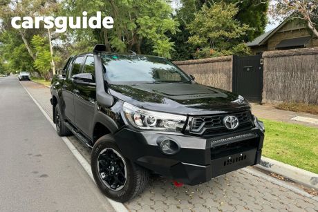 Black 2018 Toyota Hilux Dual Cab Utility Rugged X (4X4)