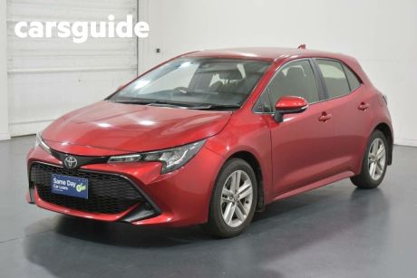 Red 2022 Toyota Corolla Hatchback Ascent Sport