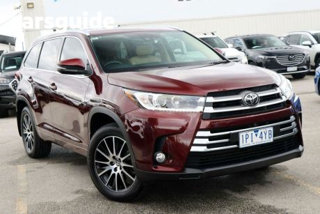 Red 2019 Toyota Kluger Wagon Grande (4X4)