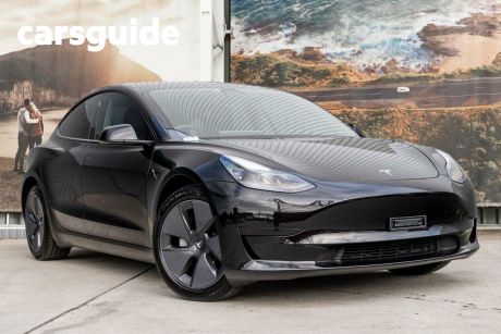 Black 2021 Tesla Model 3 Sedan Standard Range Plus RWD