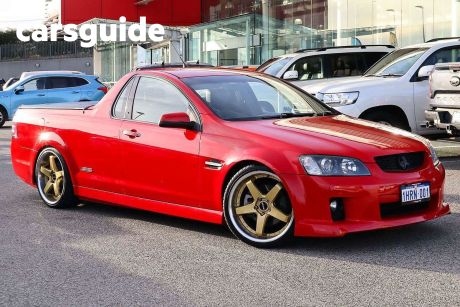 Red 2009 Holden Commodore Utility SS-V
