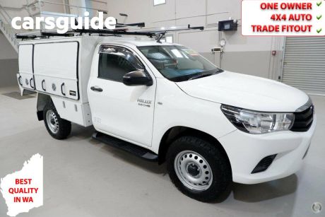 White 2017 Toyota Hilux Cab Chassis SR (4X4)