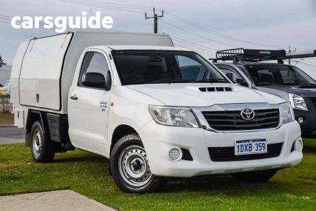 White 2012 Toyota Hilux Cab Chassis SR