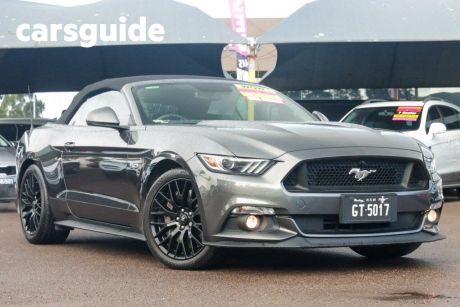 Grey 2017 Ford Mustang Convertible GT 5.0 V8