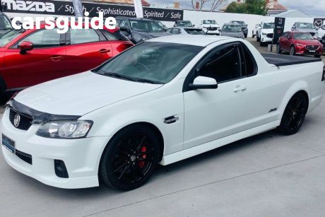 White 2013 Holden Commodore Utility SS