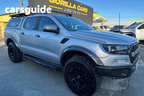 Silver 2018 Ford Ranger Ute Tray PX MkII XLS Utility Double Cab 4dr Spts Auto 6sp 4x4 3.2DT J