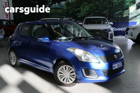Blue 2016 Suzuki Swift Hatchback GL