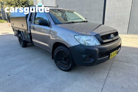 Grey 2009 Toyota Hilux Cab Chassis Workmate
